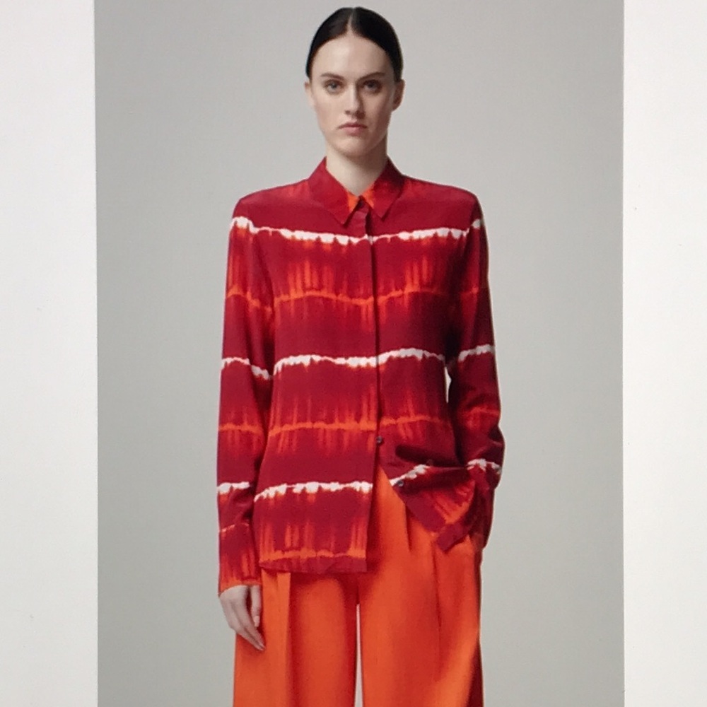 Altuzarra Chika silk button up shirt S